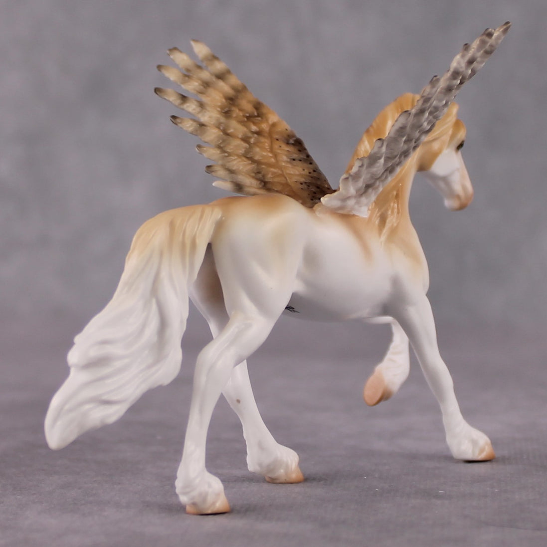 "Lucarin" Secret Surprise Chip Drop: Superb Owl Sunday OOAK Deco Custom Friesian Chip By Ashley Palmer