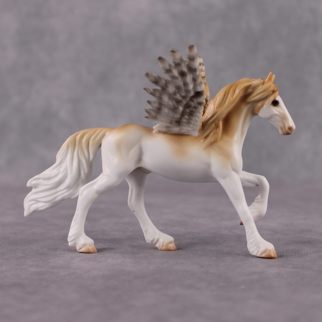 "Lucarin" Secret Surprise Chip Drop: Superb Owl Sunday OOAK Deco Custom Friesian Chip By Ashley Palmer
