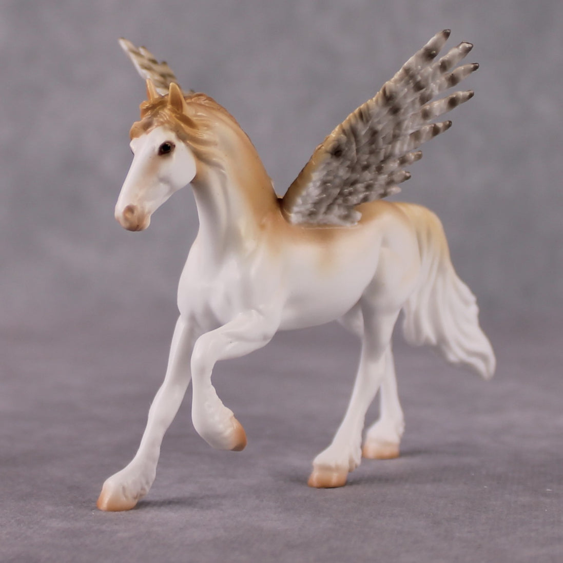 "Lucarin" Secret Surprise Chip Drop: Superb Owl Sunday OOAK Deco Custom Friesian Chip By Ashley Palmer