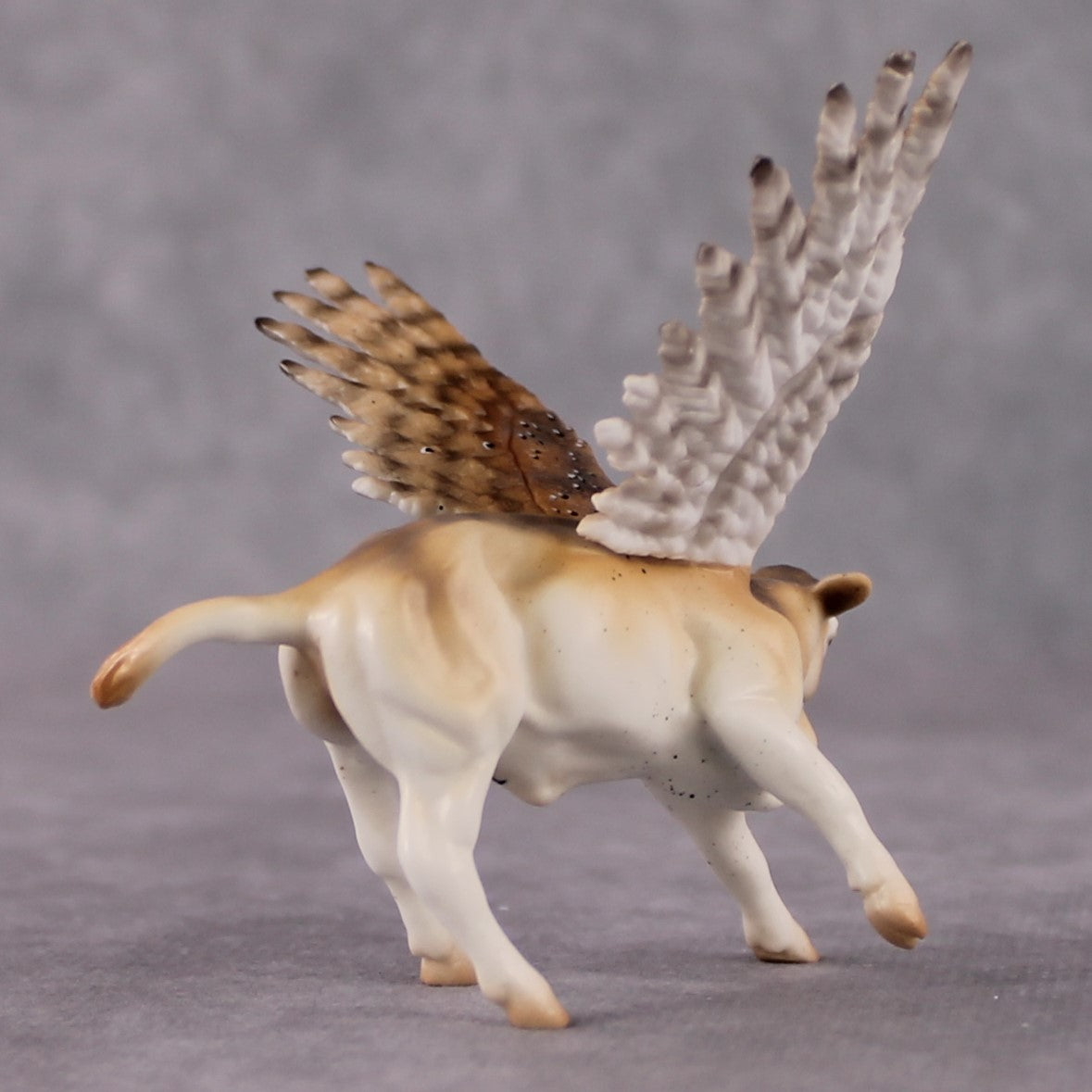 &quot;Tyto&quot; Secret Surprise Chip Drop: Superb Owl Sunday OOAK Deco Custom Cow Chip By Ashley Palmer