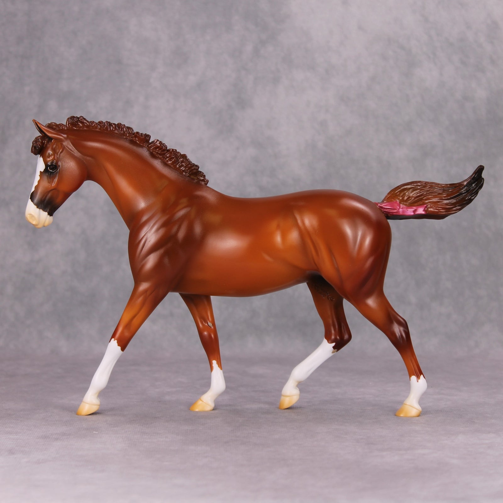 Cherry Chip OOAK Chestnut Custom Pony By Kenzie Williamson MM24 MHP Auction Piece