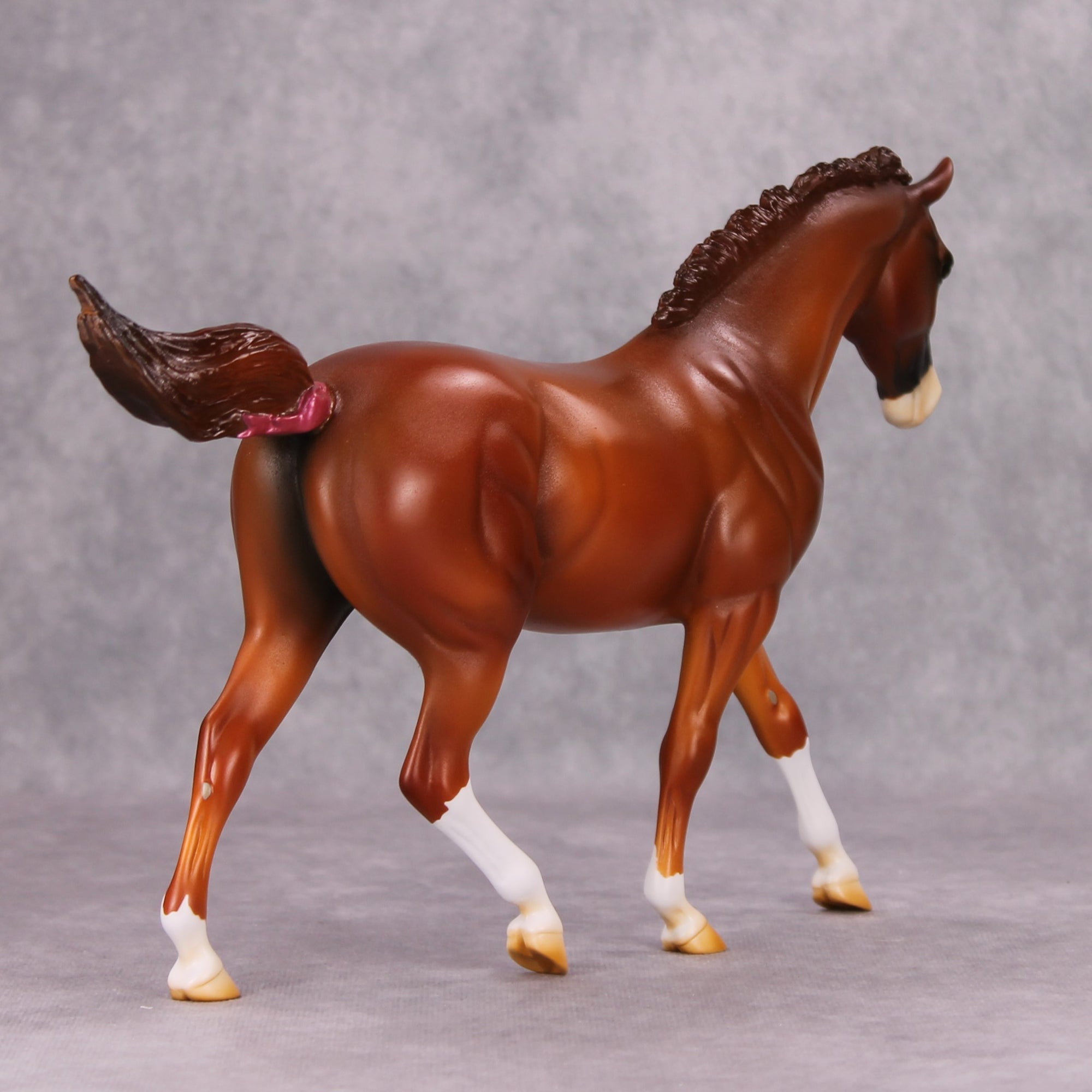Cherry Chip OOAK Chestnut Custom Pony By Kenzie Williamson MM24 MHP Auction Piece
