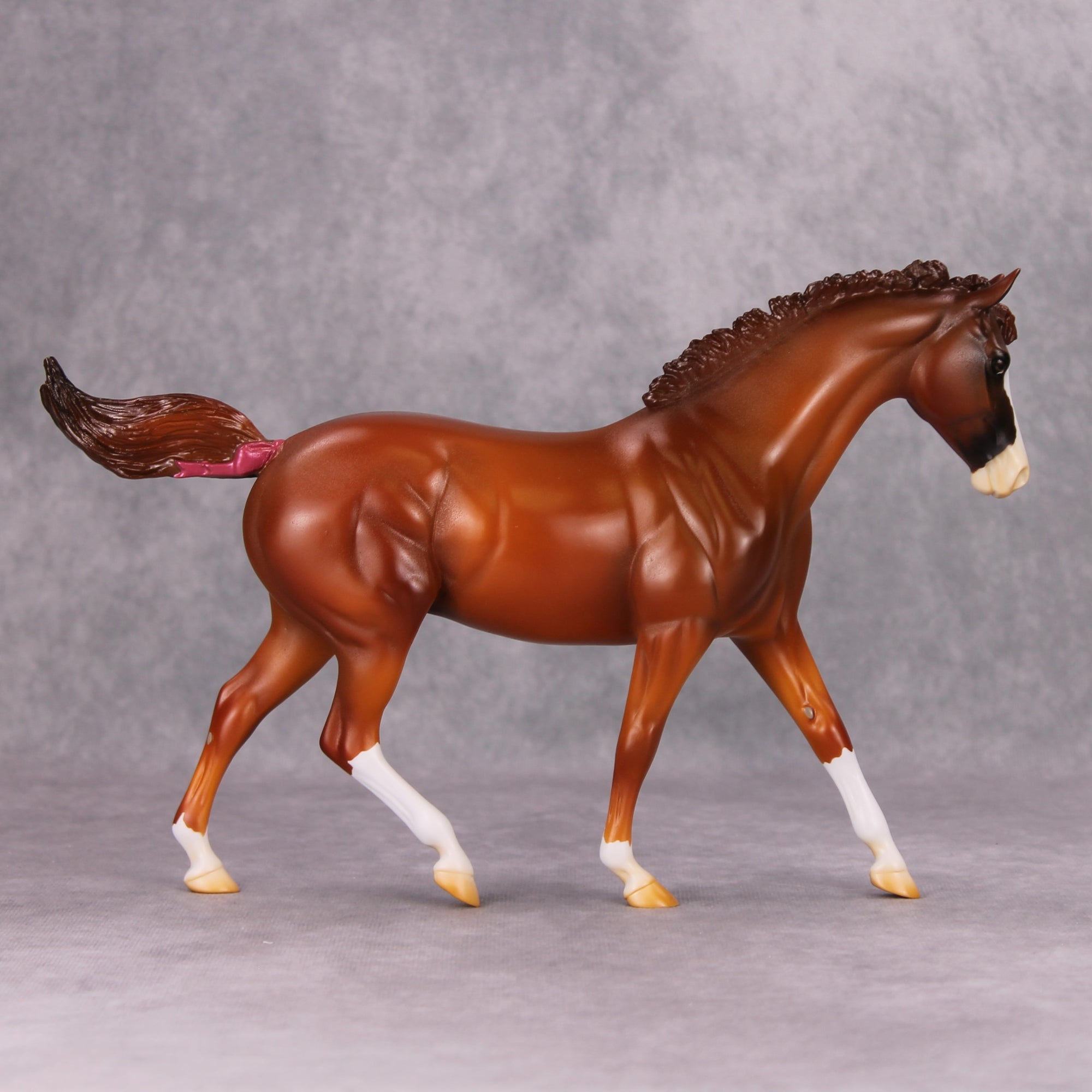 Cherry Chip OOAK Chestnut Custom Pony By Kenzie Williamson MM24 MHP Auction Piece