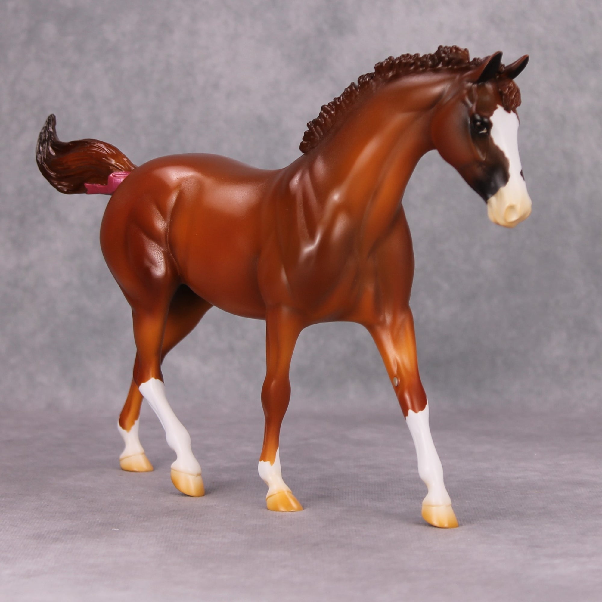 Cherry Chip OOAK Chestnut Custom Pony By Kenzie Williamson MM24 MHP Auction Piece