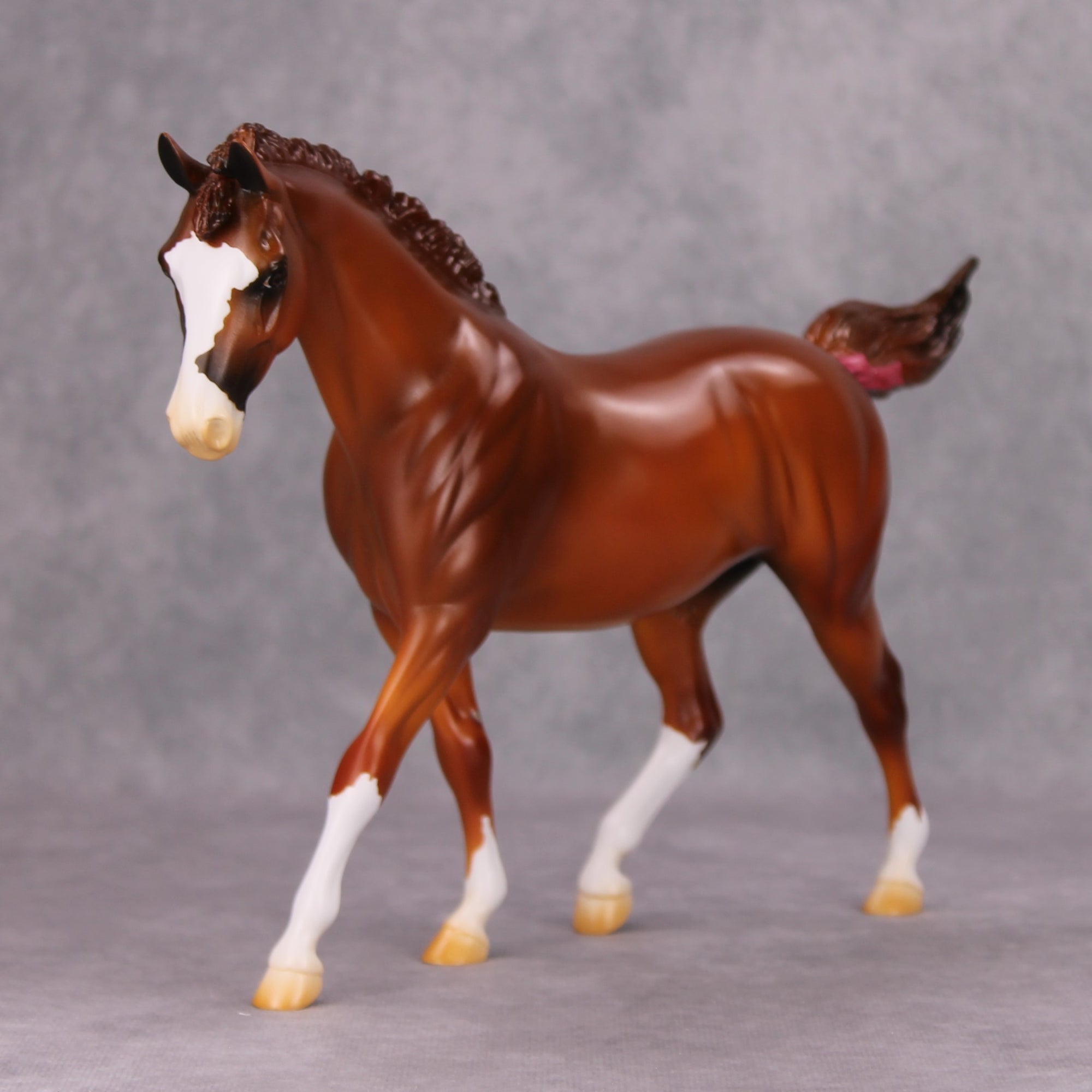 Cherry Chip OOAK Chestnut Custom Pony By Kenzie Williamson MM24 MHP Auction Piece