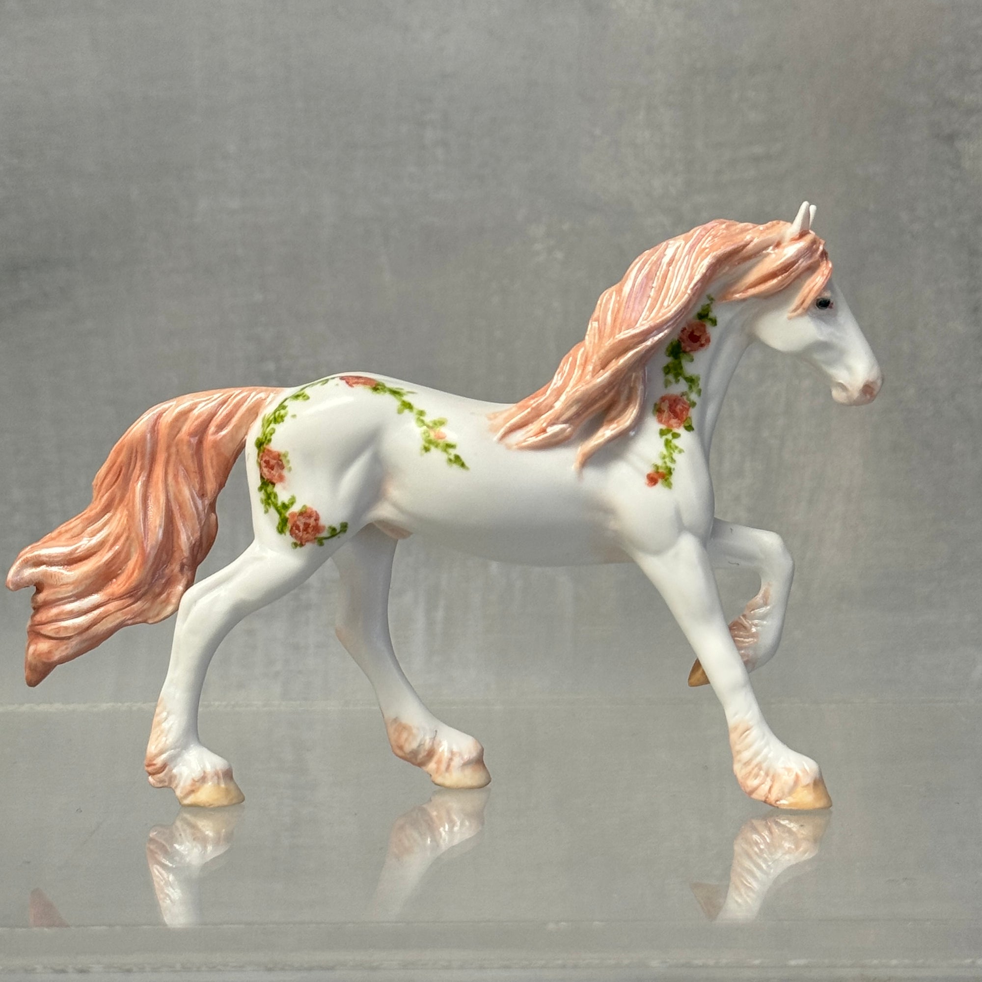 Delight Roses OOAK Friesian Chip By Andrea Thomason SS824