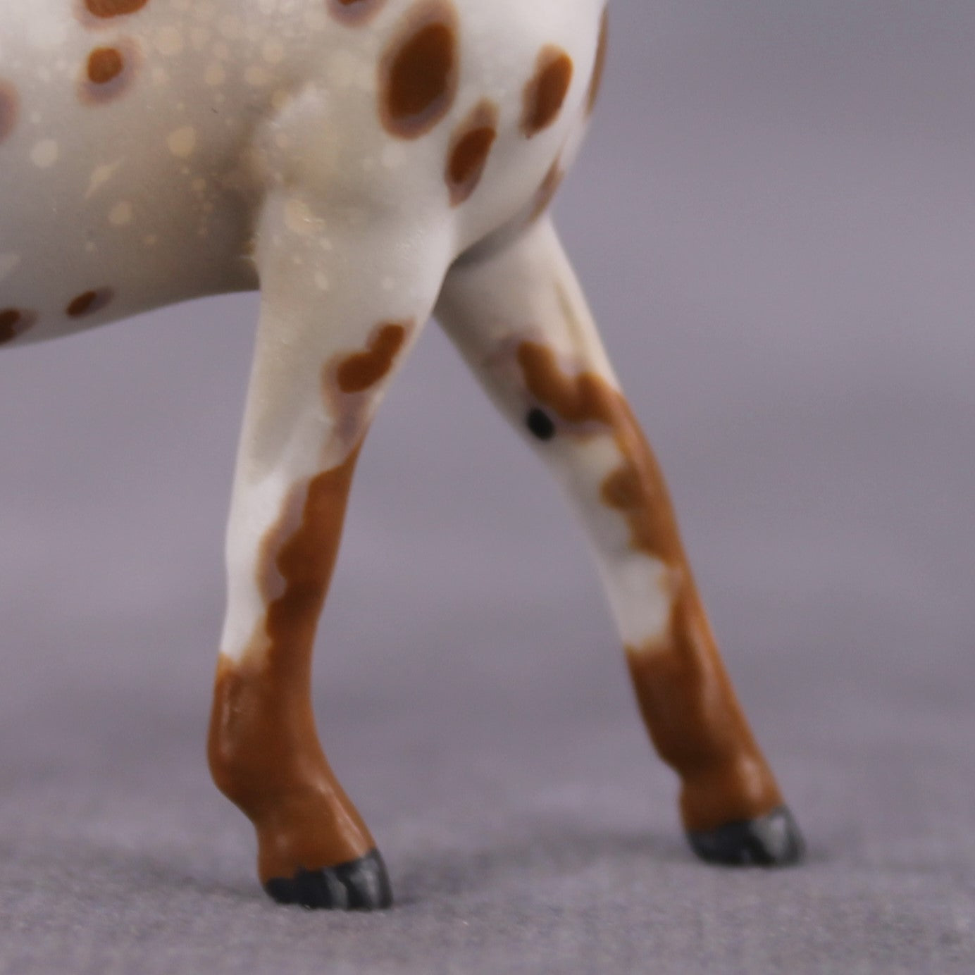 "Polar Plunge" OOAK Chestnut Leopard Appy W/ Halo Spots Pony Chip By Guest Artist Kristen Cermele