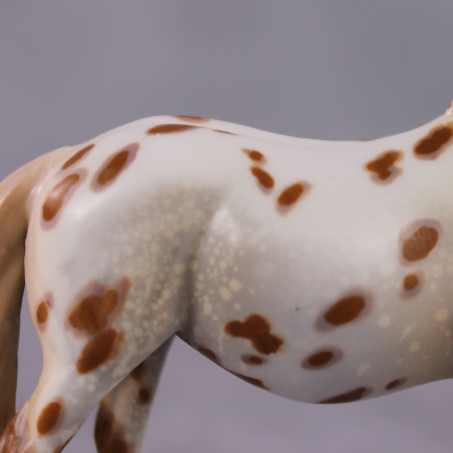 "Polar Plunge" OOAK Chestnut Leopard Appy W/ Halo Spots Pony Chip By Guest Artist Kristen Cermele