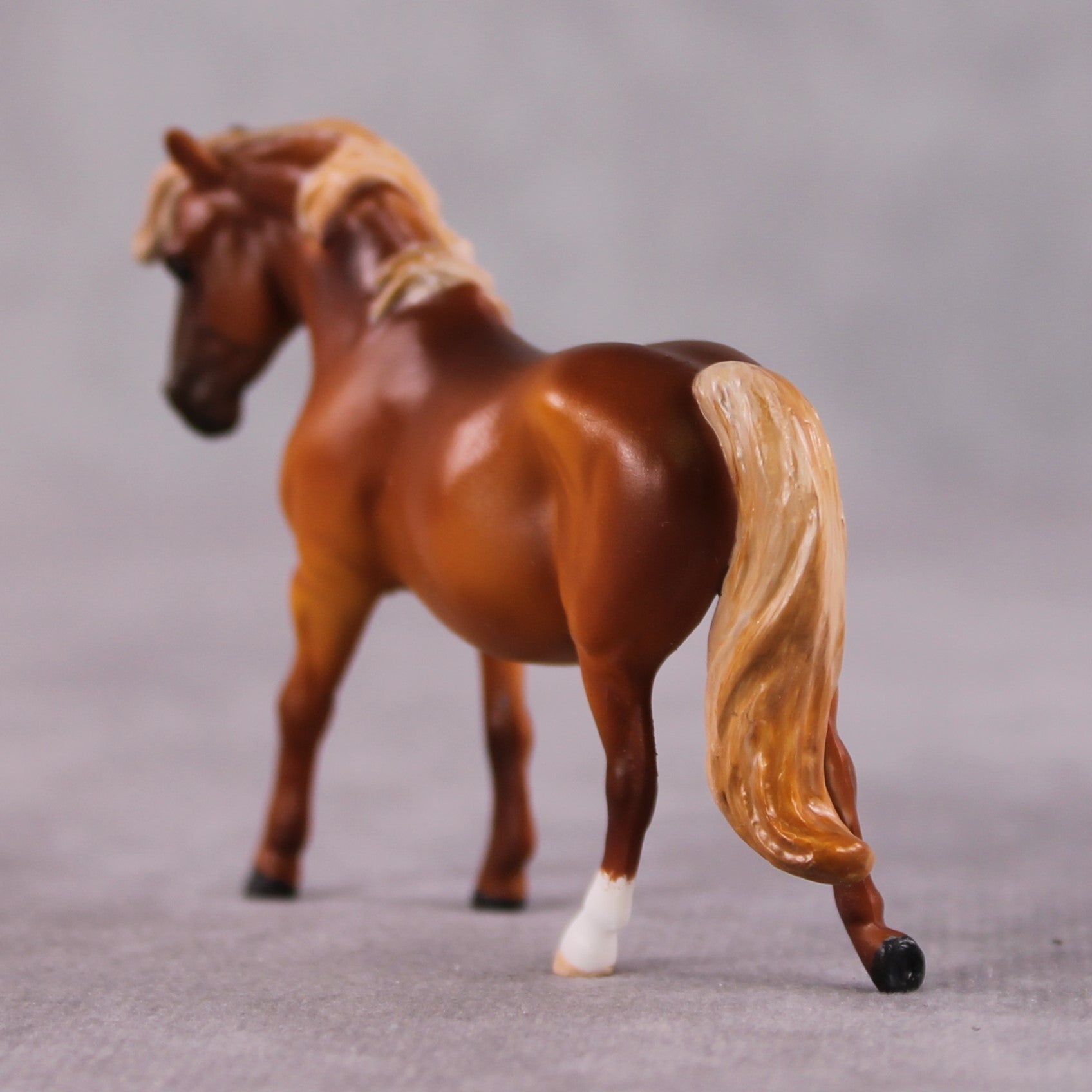 "Dear Reader" OOAK Deep Chestnut Custom Pony Chip By Guest Artist Kristen Cermele