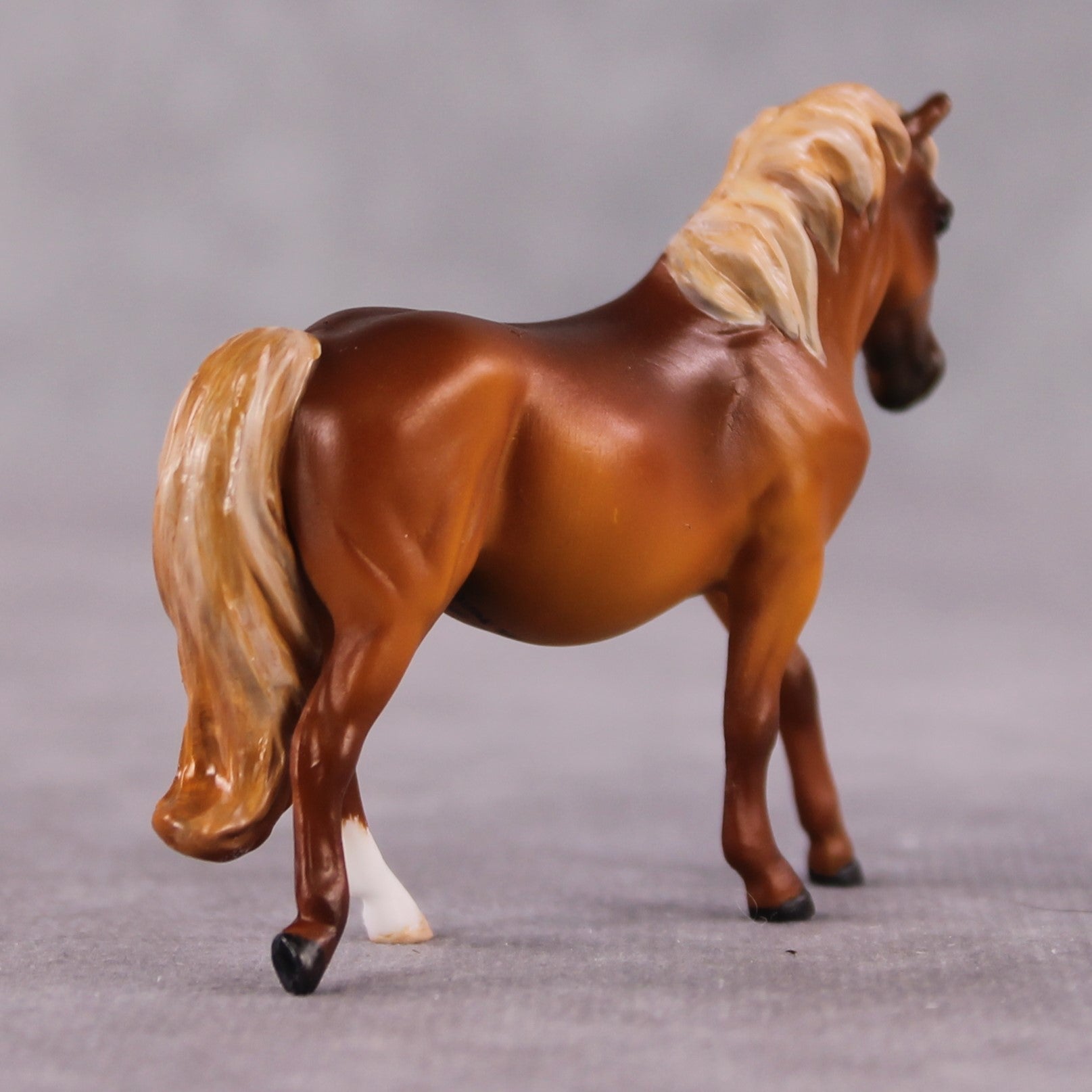 "Dear Reader" OOAK Deep Chestnut Custom Pony Chip By Guest Artist Kristen Cermele