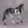 PREVIEW LISTING ONLY Ebeneezer Schmooze OOAK Green Purple Tobiano Deco Pony By Jamie Adamson MM24