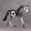 PREVIEW LISTING ONLY Ebeneezer Schmooze OOAK Green Purple Tobiano Deco Pony By Jamie Adamson MM24