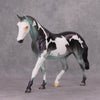 PREVIEW LISTING ONLY Ebeneezer Schmooze OOAK Green Purple Tobiano Deco Pony By Jamie Adamson MM24