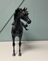 Madagascar OOAK Dappled Black Custom Arabian By Caroline Boydston - Best Offer 5/21/24