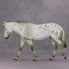 PREVIEW LISTING ONLY Sheza Slymer OOAK Deco Green Appaloosa Mule By Dawn Quick MM24