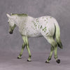 PREVIEW LISTING ONLY Sheza Slymer OOAK Deco Green Appaloosa Mule By Dawn Quick MM24