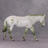 PREVIEW LISTING ONLY Sheza Slymer OOAK Deco Green Appaloosa Mule By Dawn Quick MM24