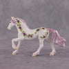 &quot;Reine Des Violettes Roses&quot; OOAK Violet Rose Deco Friesian Chip By Andrea Thompson