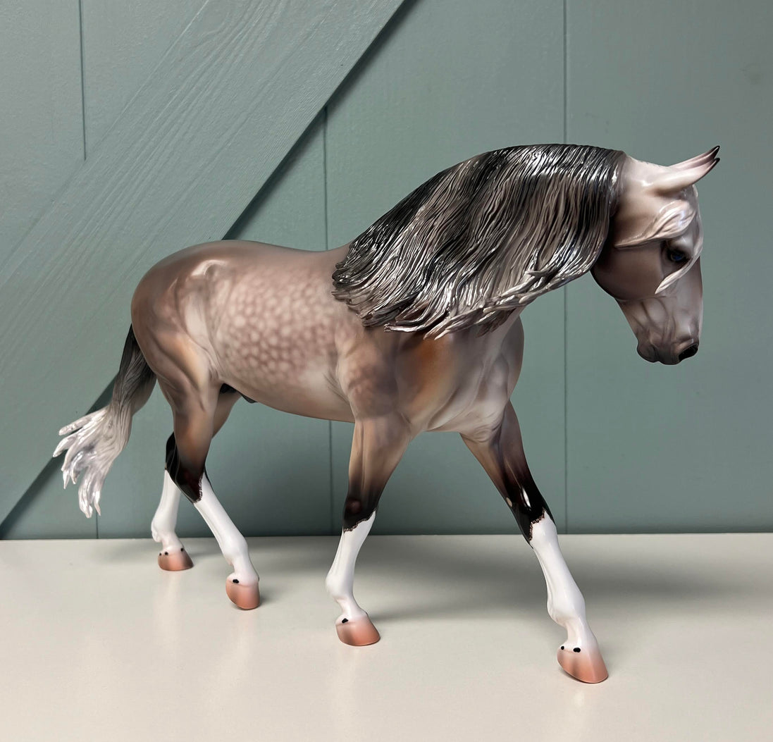 Axel OOAK Dappled Bay Roan Custom Irish Draught By Caroline Boydston - Best Offer 5/21/24