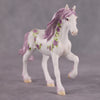 &quot;Reine Des Violettes Roses&quot; OOAK Violet Rose Deco Friesian Chip By Andrea Thompson