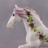 &quot;Reine Des Violettes Roses&quot; OOAK Violet Rose Deco Friesian Chip By Andrea Thompson