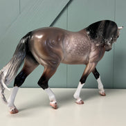 Axel OOAK Dappled Bay Roan Custom Irish Draught By Caroline Boydston - Best Offer 5/21/24