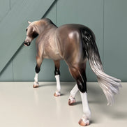 Axel OOAK Dappled Bay Roan Custom Irish Draught By Caroline Boydston - Best Offer 5/21/24