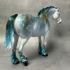 SAMPLE Ouroboros Blue Green Pangare with Gold Leaf Accents Heavy Draft Mare By Ellen Robbins  SS824