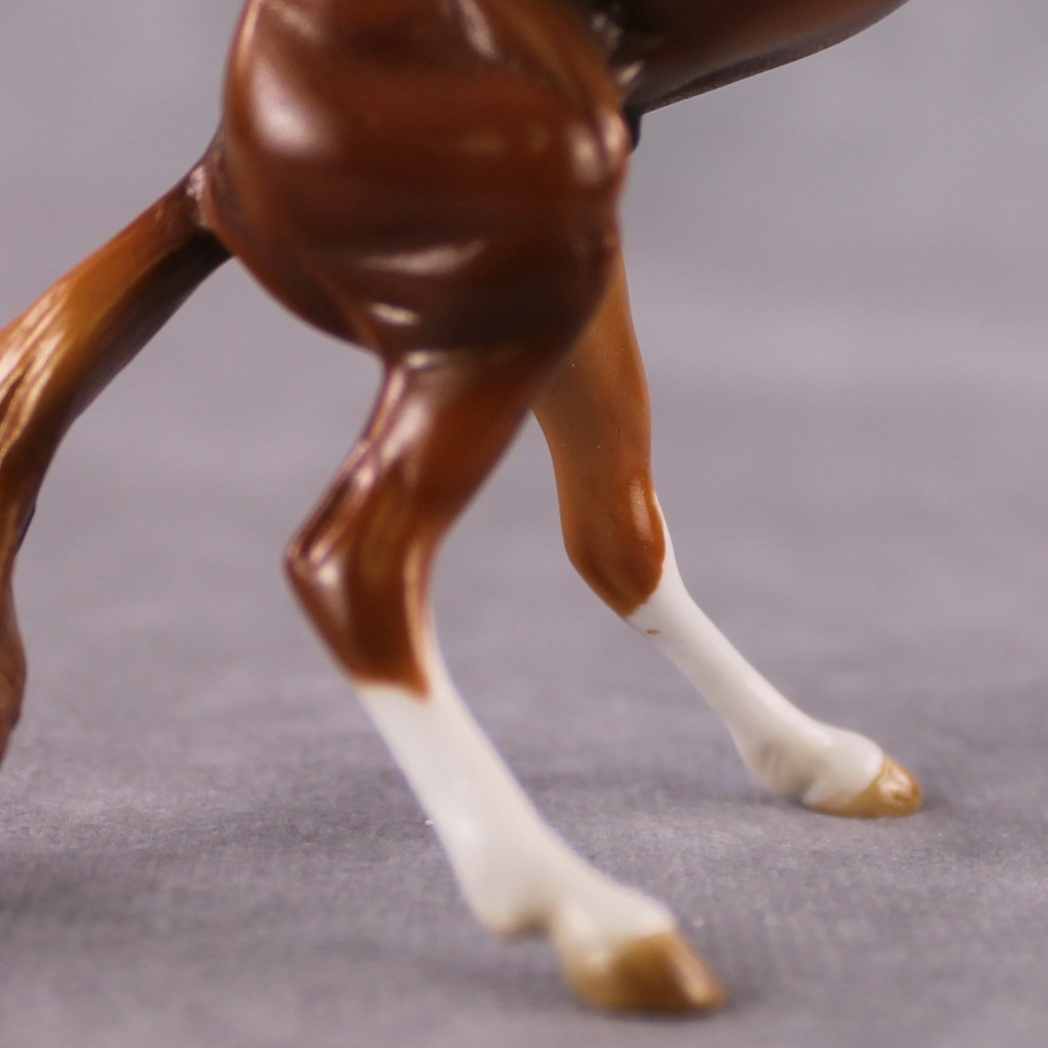 "Cardamom" OOAK Chestnut W/ Socks Rearing Chip By Guest Artist Mindy Berg