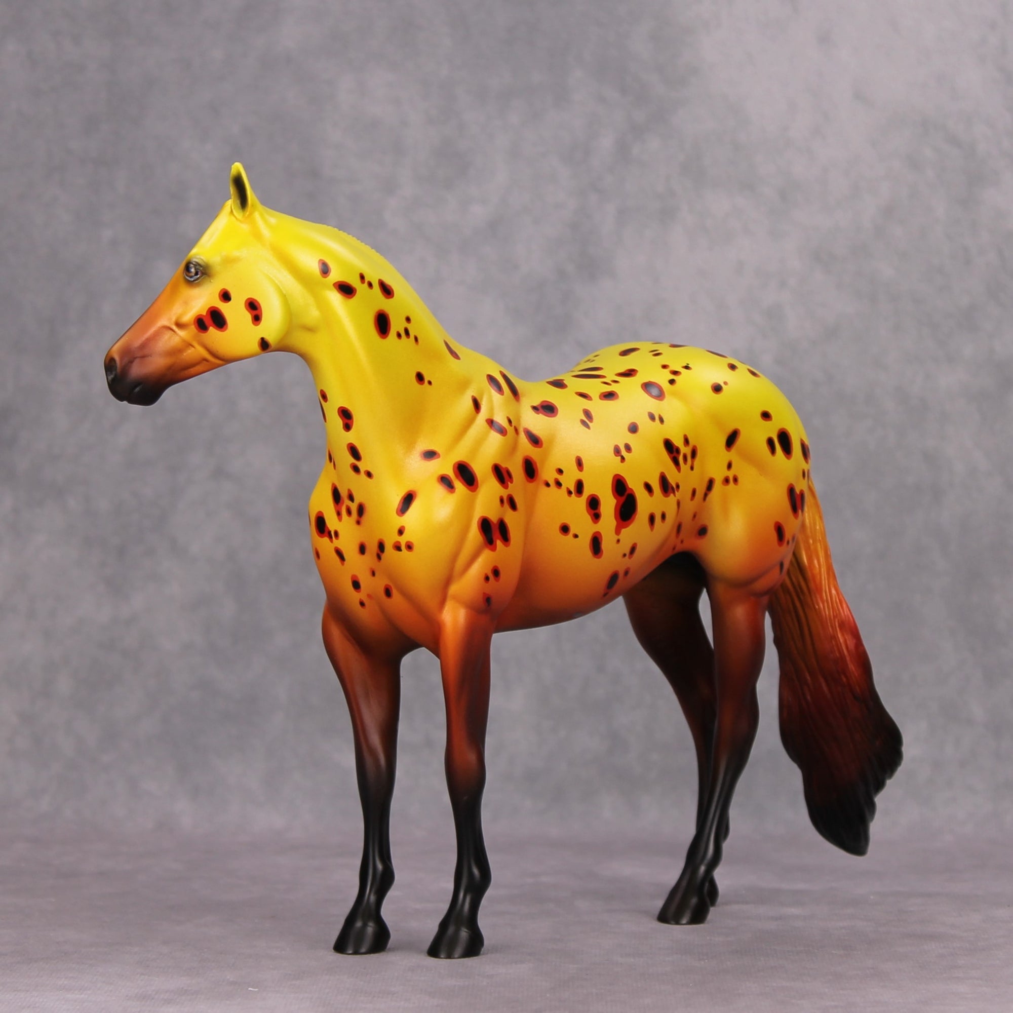 Half LIfe OOAK Yellow Orange Deco ISH By Dawn Quick MM24