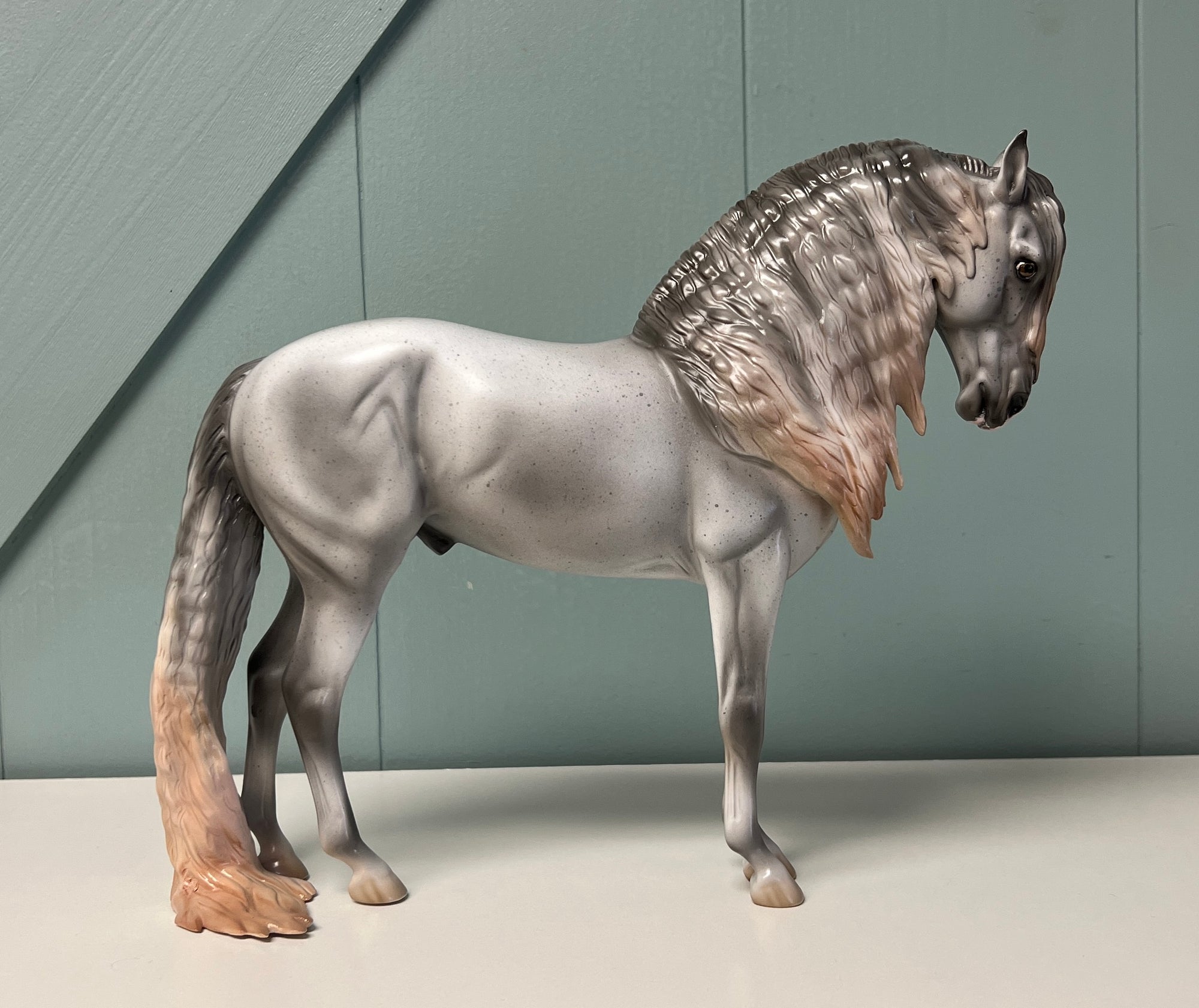 Currant OOAK Fleabitten Grey Andalusian By Jess Hamill - SHCF24 May End of Month Sale SS524