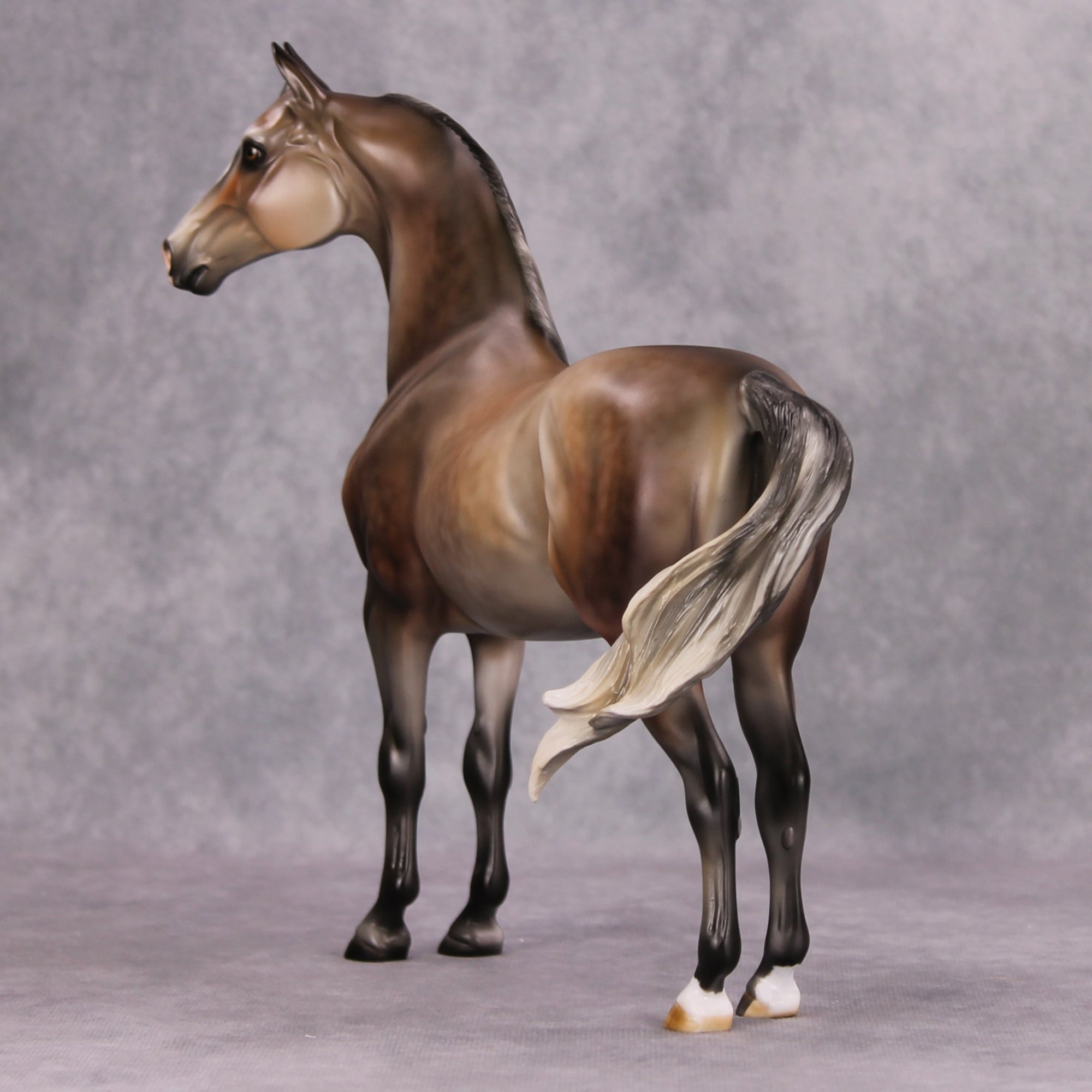 Doves &amp; Roses OOAK Rose Grey Custom Morgan By Julie Keim MM24