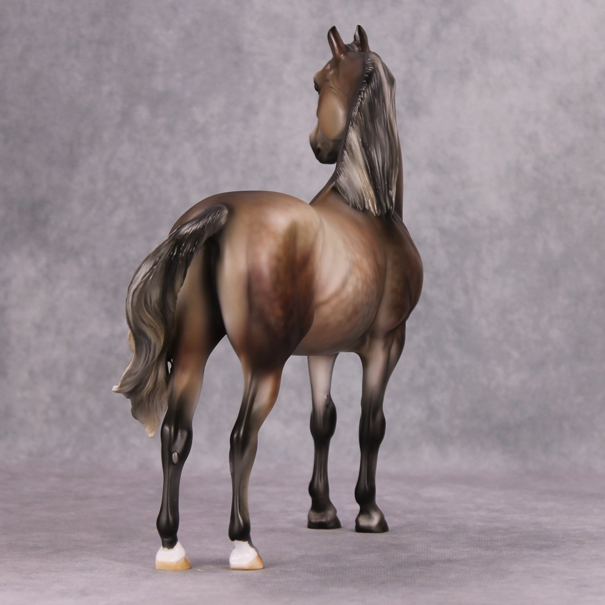 Doves &amp; Roses OOAK Rose Grey Custom Morgan By Julie Keim MM24