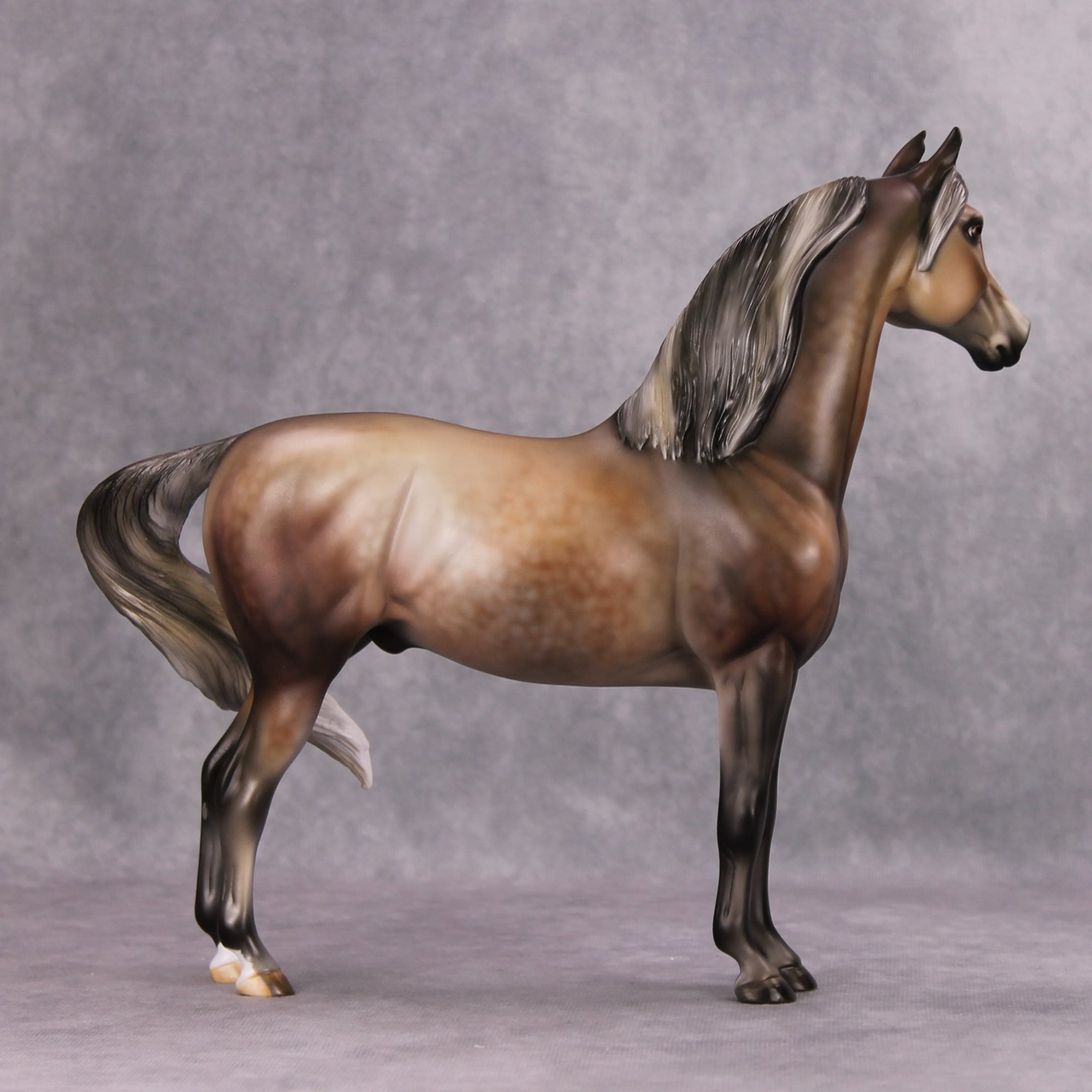 Doves &amp; Roses OOAK Rose Grey Custom Morgan By Julie Keim MM24