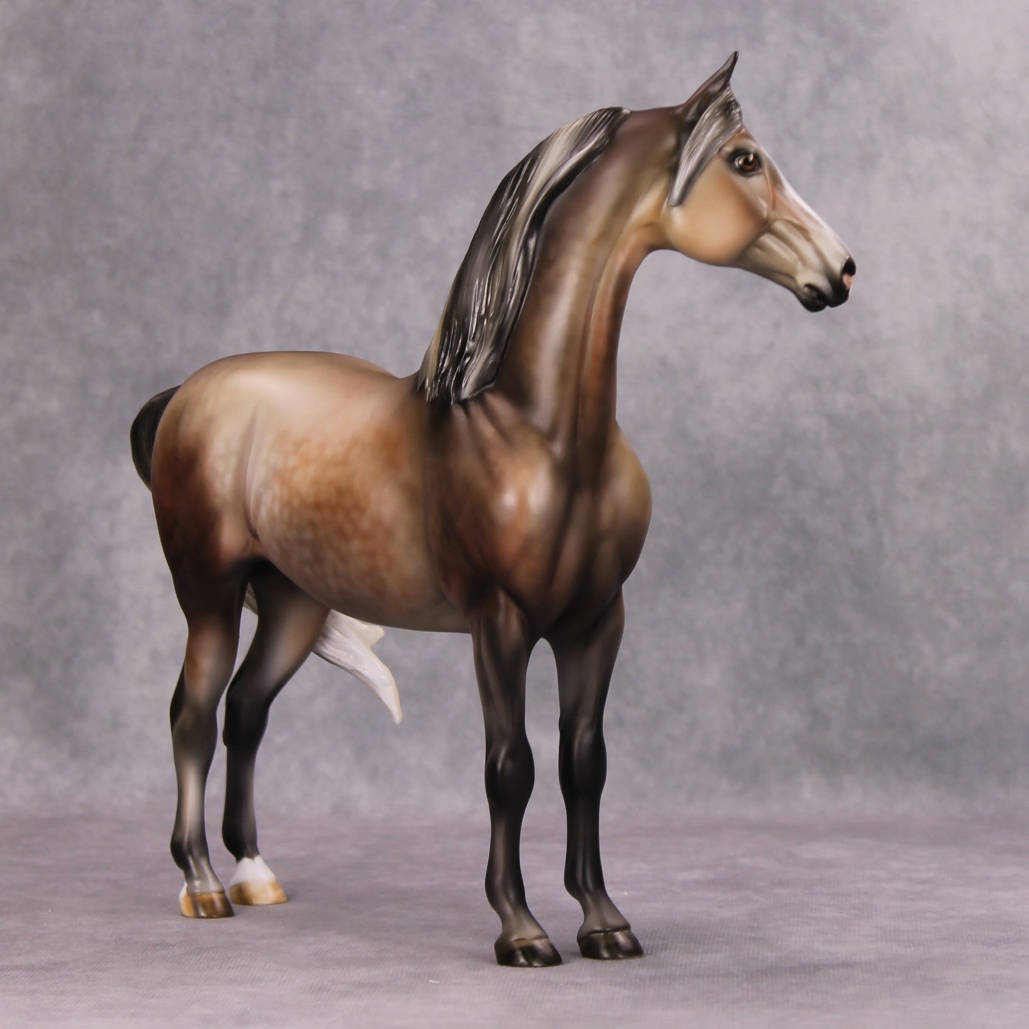 Doves &amp; Roses OOAK Rose Grey Custom Morgan By Julie Keim MM24