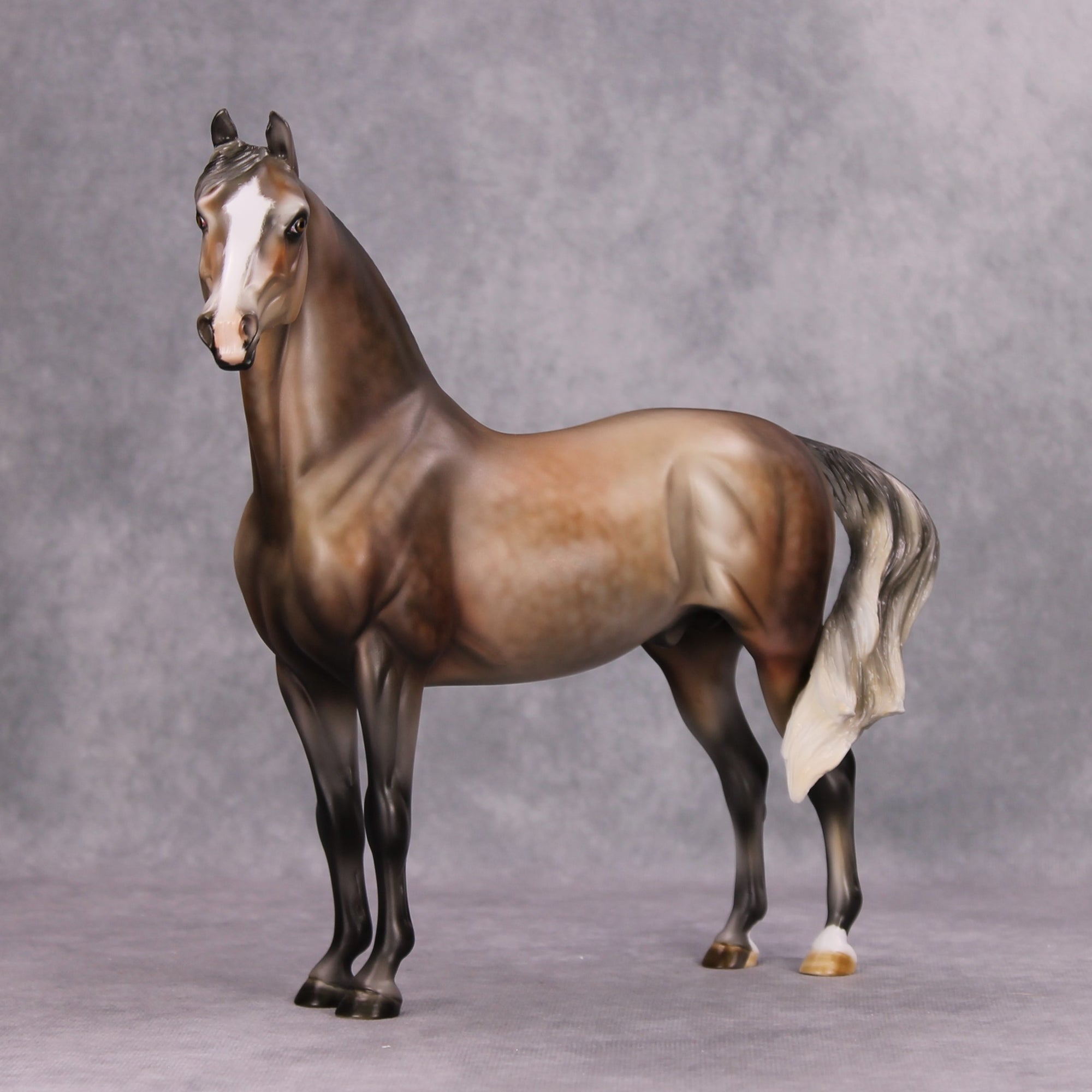 Doves &amp; Roses OOAK Rose Grey Custom Morgan By Julie Keim MM24