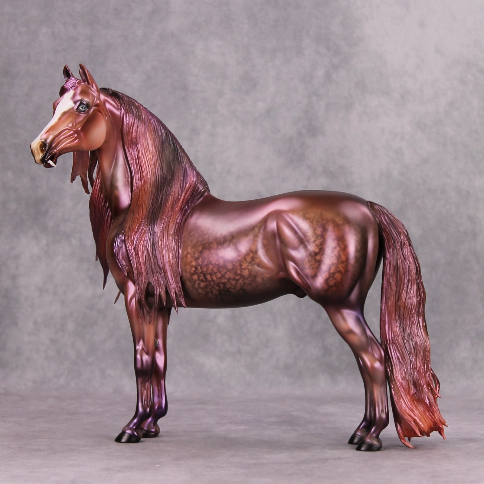 Moonlight Legend OOAK Deco Dappled Pearly Magenta Red Vampire Custom Morgan By Julie Keim MM24 Best Offer