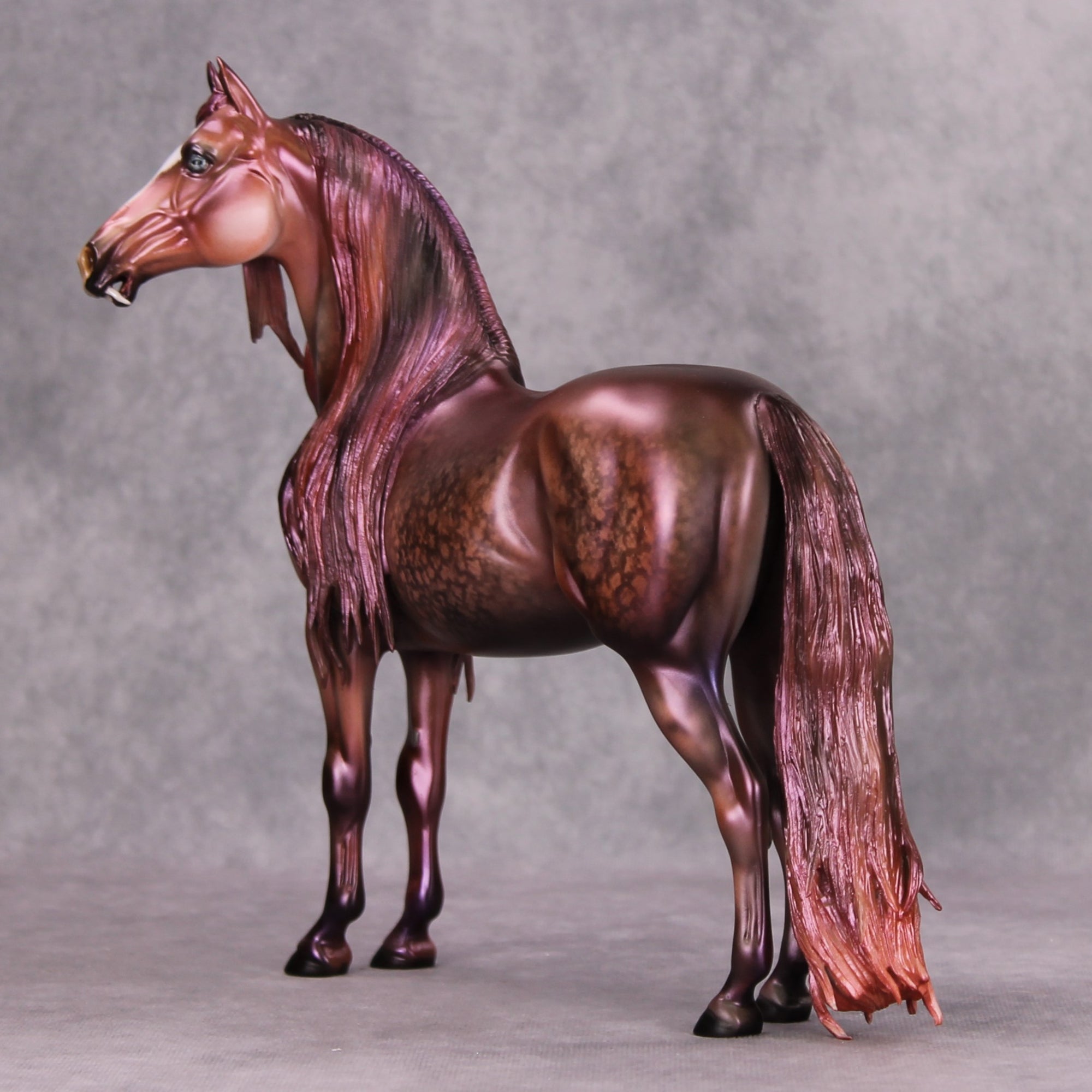 Moonlight Legend OOAK Deco Dappled Pearly Magenta Red Vampire Custom Morgan By Julie Keim MM24 Best Offer