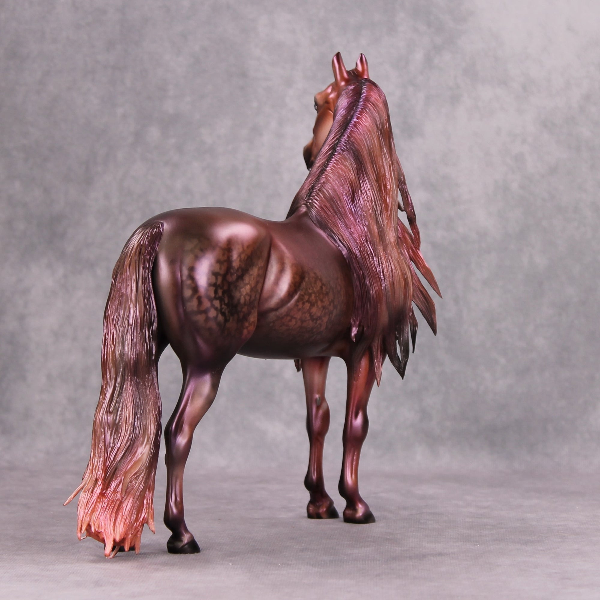 Moonlight Legend OOAK Deco Dappled Pearly Magenta Red Vampire Custom Morgan By Julie Keim MM24 Best Offer