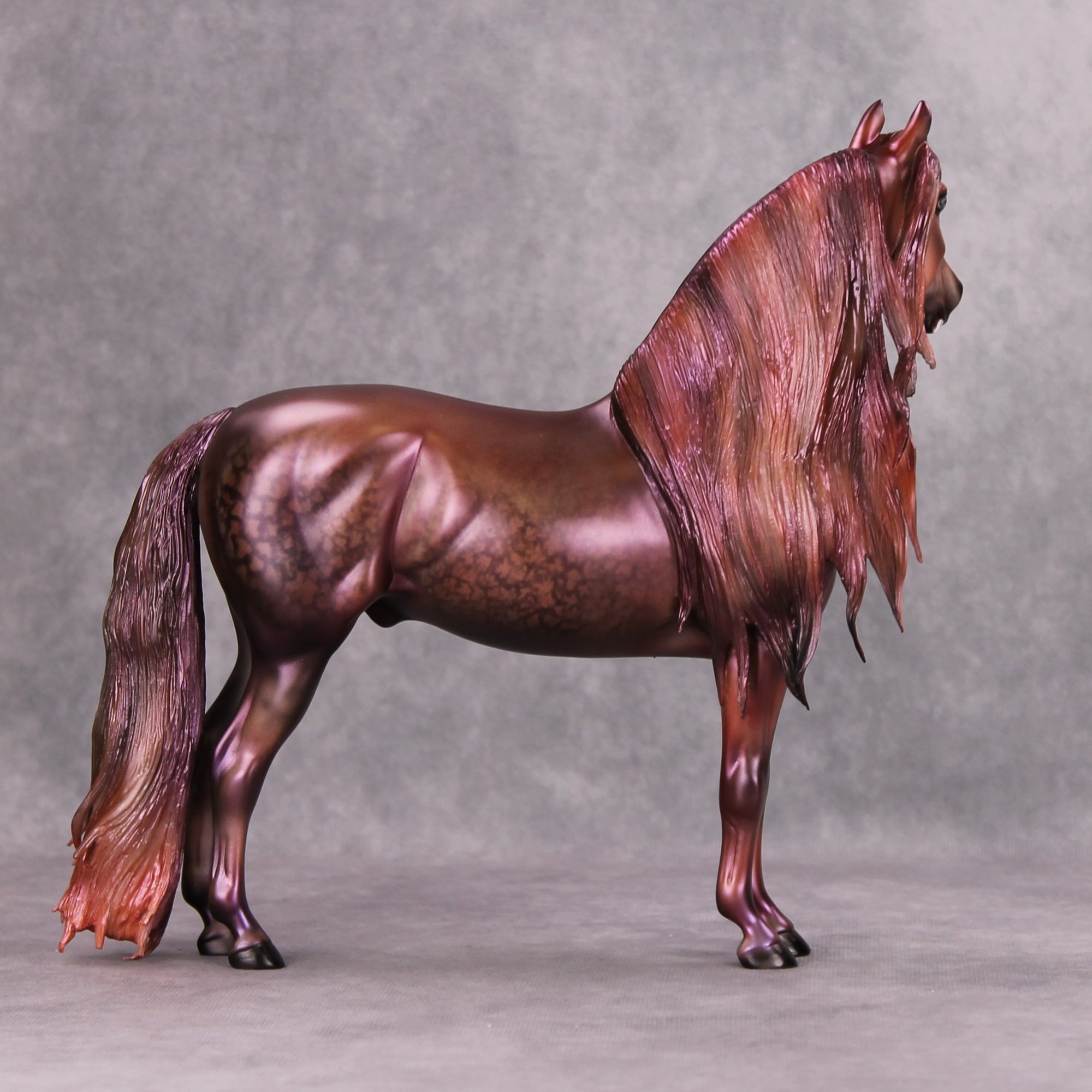 Moonlight Legend OOAK Deco Dappled Pearly Magenta Red Vampire Custom Morgan By Julie Keim MM24 Best Offer