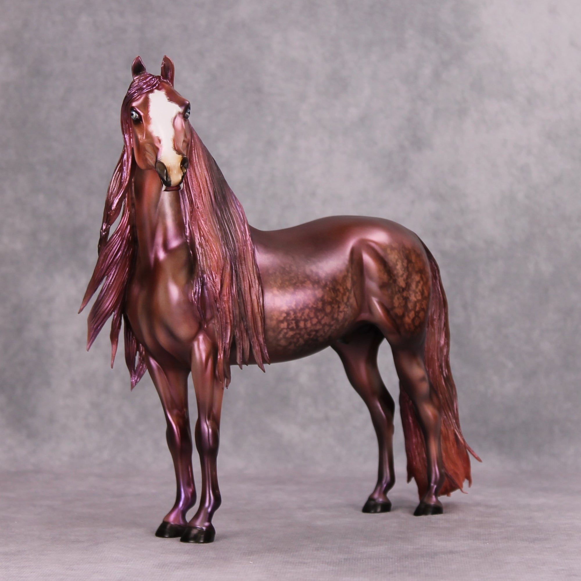 Moonlight Legend OOAK Deco Dappled Pearly Magenta Red Vampire Custom Morgan By Julie Keim MM24 Best Offer