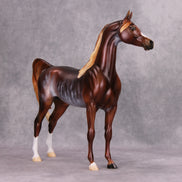Autumn Chill OOAK Chestnut Rabicano Arabian By Ellen Robbins MM24 MHP Auction Piece