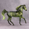 PREVIEW LISTING ONLY Speeder OOAK Deco Green Spider Arab Mare by Dawn Quick MM24