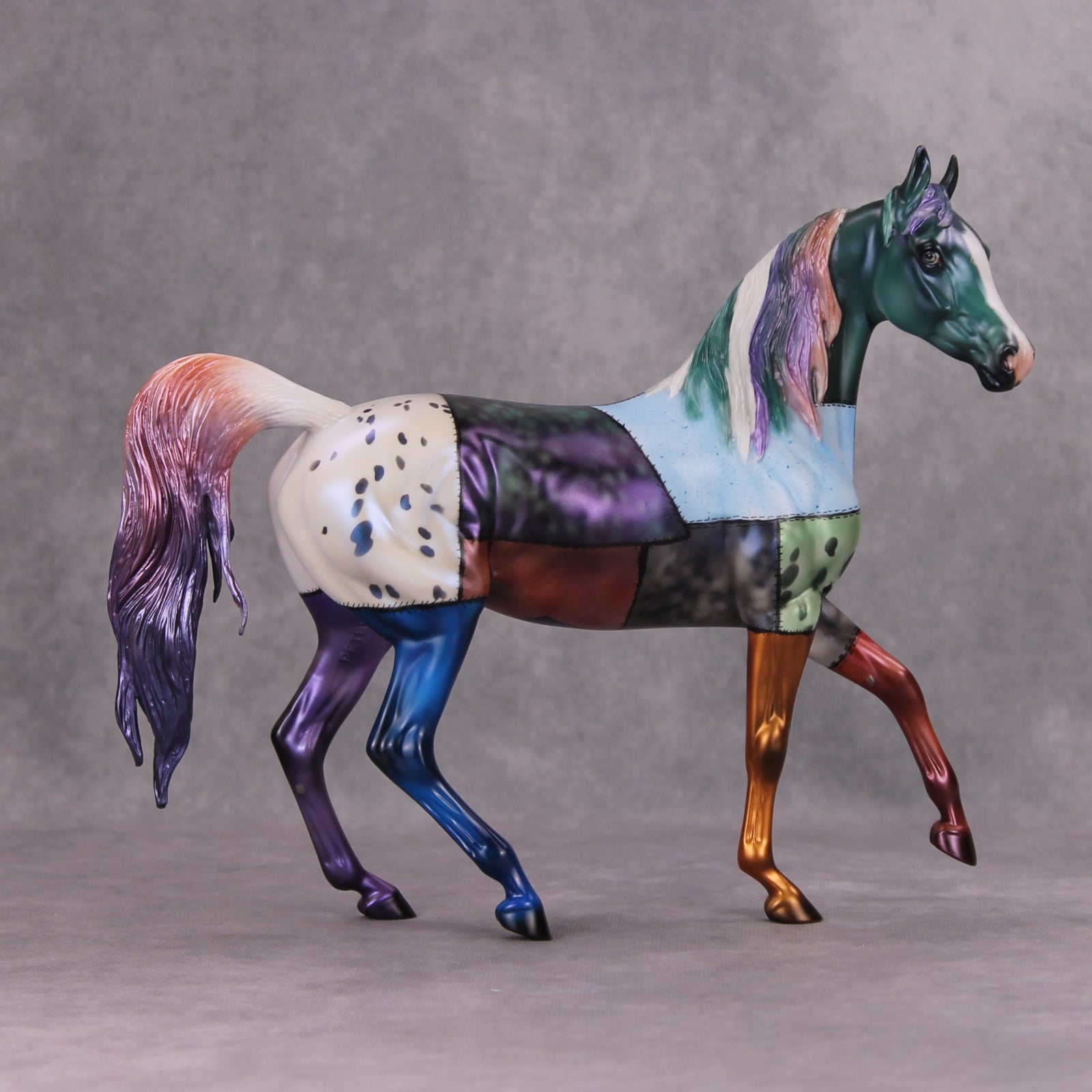 Smorgasbord OOAK Deco Patchwork Halloween Arab Mare By Julie Keim Best Offer 11/5/24