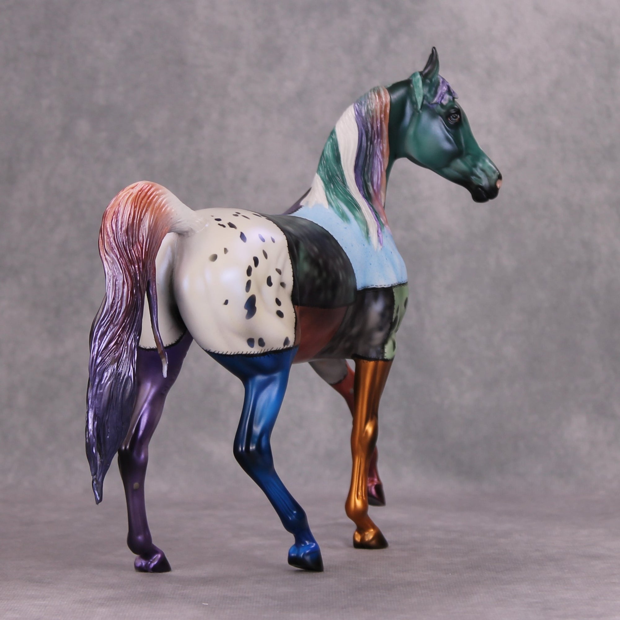 Smorgasbord OOAK Deco Patchwork Halloween Arab Mare By Julie Keim Best Offer 11/5/24