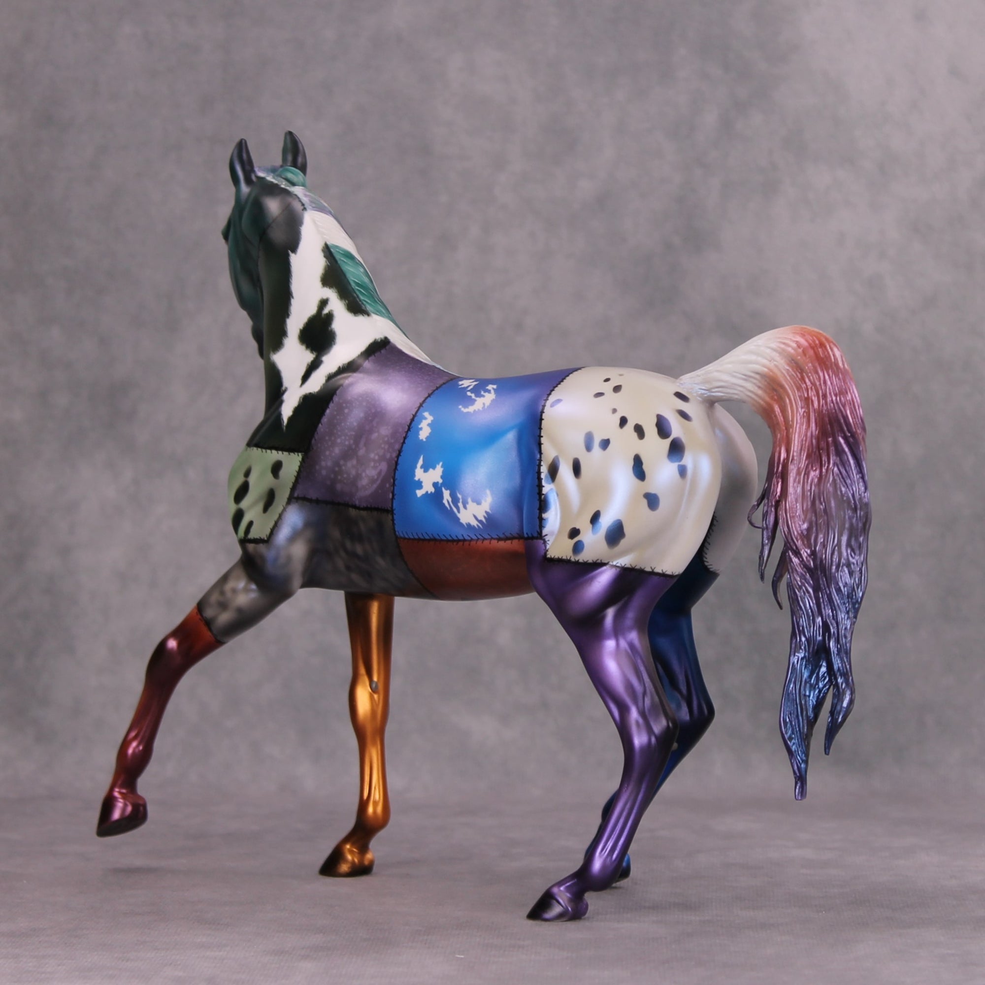 Smorgasbord OOAK Deco Patchwork Halloween Arab Mare By Julie Keim Best Offer 11/5/24