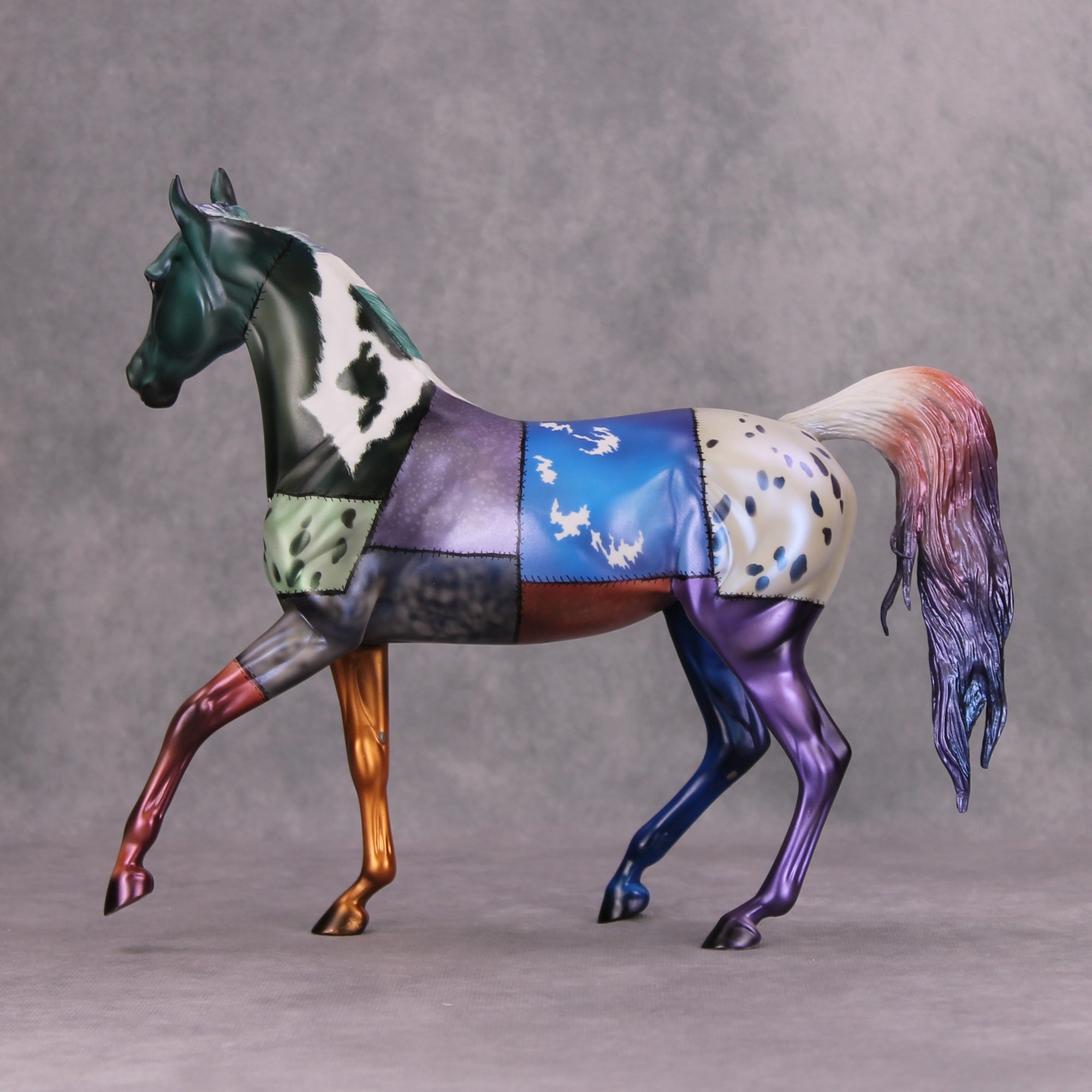 Smorgasbord OOAK Deco Patchwork Halloween Arab Mare By Julie Keim Best Offer 11/5/24