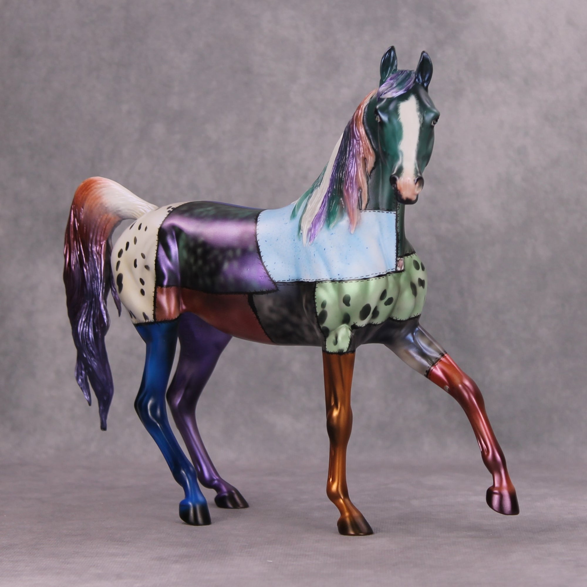 Smorgasbord OOAK Deco Patchwork Halloween Arab Mare By Julie Keim Best Offer 11/5/24