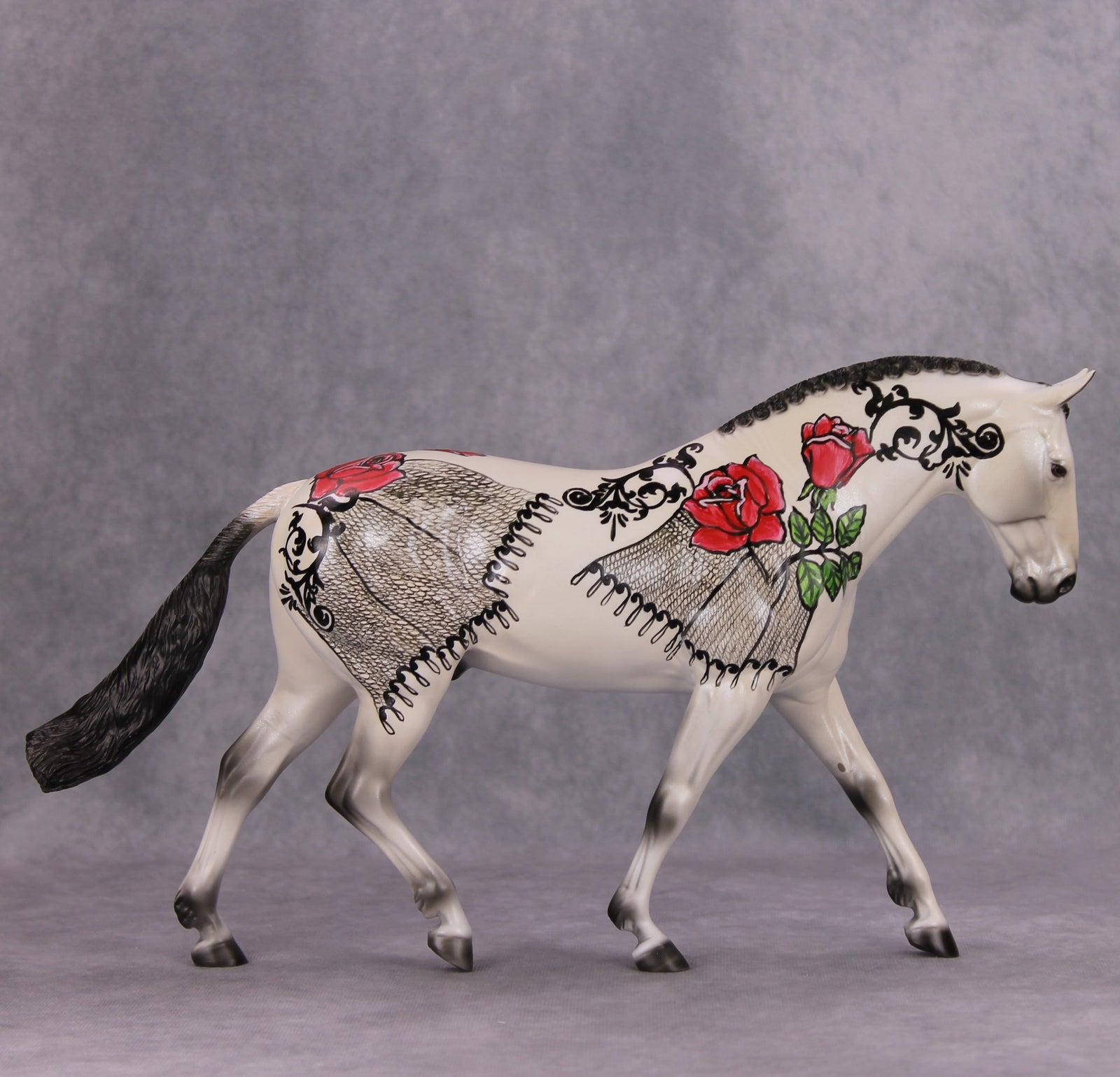 His Majesty OOAK Rose Shawl Deco Irish Draught By Dawn Quick MM24