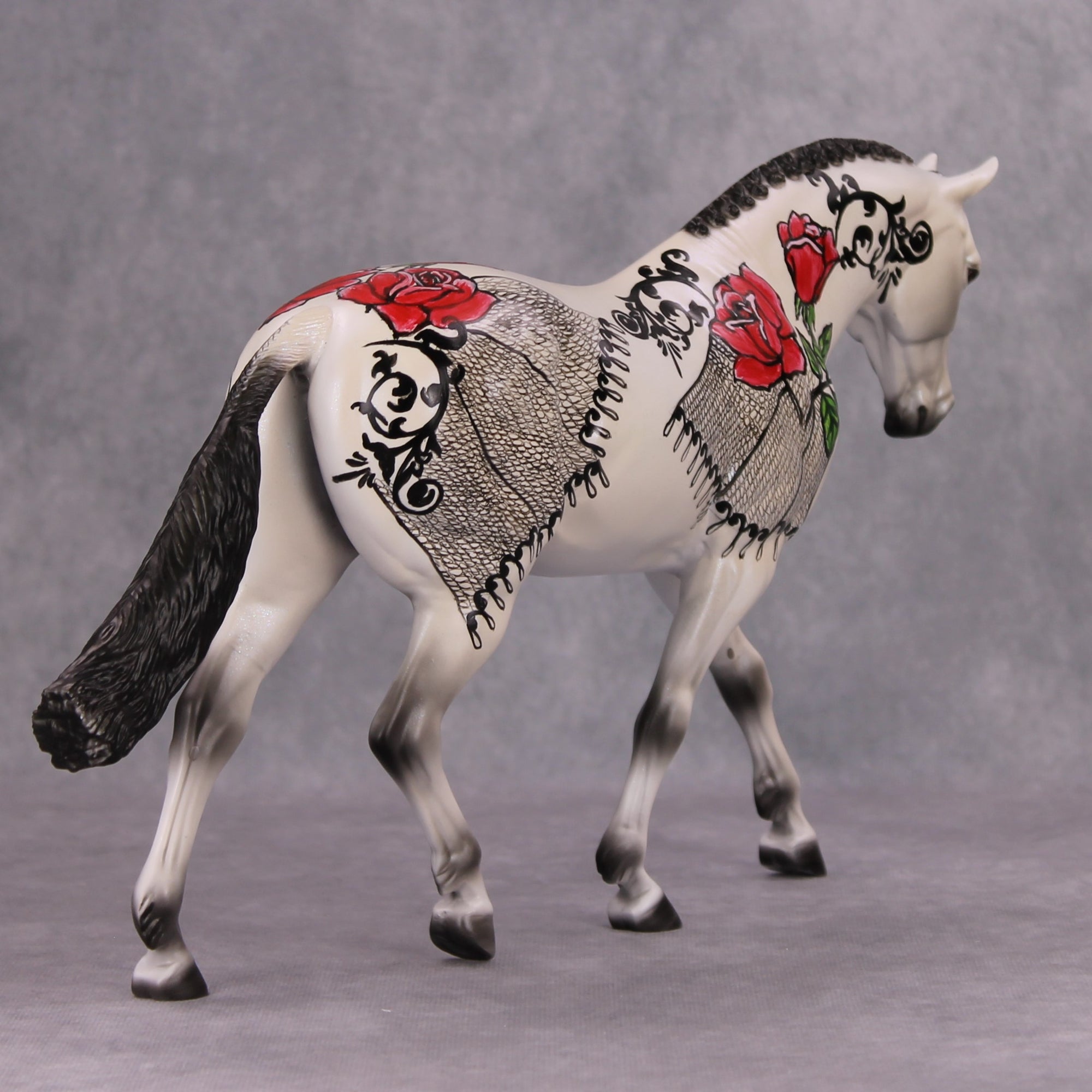 His Majesty OOAK Rose Shawl Deco Irish Draught By Dawn Quick MM24